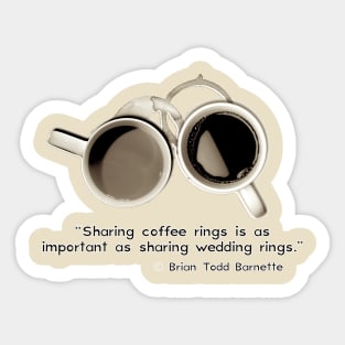 Sharing Coffee Sticker